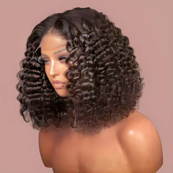 Loose curly closure wig