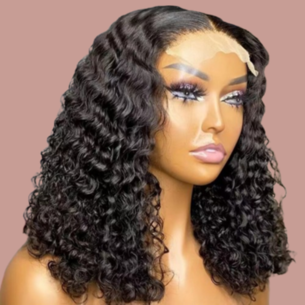 Deep wave closure wig