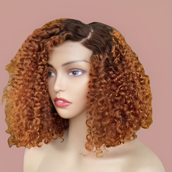 L-part kinky curly wig