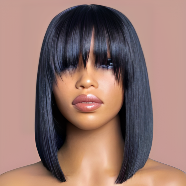 bob wig with fringe