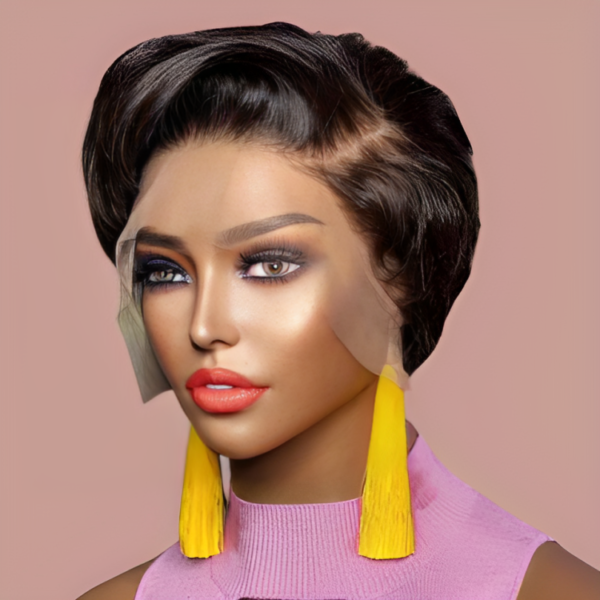 Pixie cut lace wig